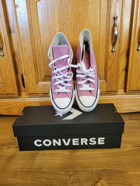 Converse Womens Size 7 Chuck Taylor All Star Hi Top Cliffside Rose Pink Shoes - Picture 5 of 10